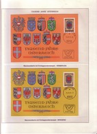 Lotto 2 MAXIMUM/3 AUSTRIA "976-1976 -- 1000 ANNI NASCITA DELL'AUSTRIA ".pg63 - Colecciones