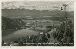 004144  Kanzelbahn M. Blick Auf Ossiachersee, Villach Und Julische Alpen  1942 - Ossiachersee-Orte