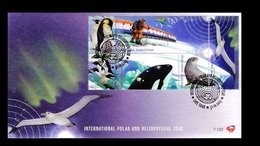 South Africa 2007 First Day Cover FDC International Polar And Heliophysical Year Penguins Whale Celebrations Bird Stamps - Anno Polare Internazionale