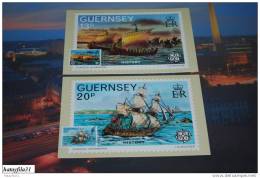 G.B - Guernsey 1982 Maximumkarten - CEPT Mi. 246 - 247 / ( T- 56 ) - 1982