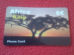 RARA ANTIGUA TARJETA TELEFÓNICA PHONE CARD ESPAÑA SPAIN ESPAGNE ? AFRICA KING 6 EUROS AFRIQUE ÁRBOL TREE VER FOTO/S Y DE - Altri & Non Classificati