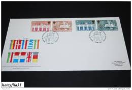 Großbritannien   FDC   CEPT  1984   Mi.988 - 989 W +990 - 91 W  ( T - 43 ) - 1984