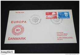 Dänemark    FDC   CEPT  1980   Mi. 699 + 700   ( T - 42 ) - 1980