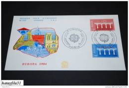 Frankreich   FDC   CEPT  1984  MI. 2441 + 2442  ( T - 41 ) - 1984