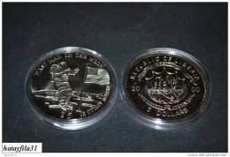 LIBERIA 2000 Neusilber 5 Dollars - 1. Mensch Auf Dem Mond / FIRST MAN ON THE MOON - Liberia
