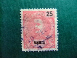 ZAMBEZIE Zambezia Zambeze 1903 Rey CARLOS 1 Yvert 47 FU - Zambezië