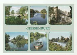 2012 Postcard GISSENBURG RIVER TOUR BOAT On GISSEN, Bridge NETHERLANDS  COVER Stamps GREEN ENERGY LIGHTBULB Electric - Brieven En Documenten