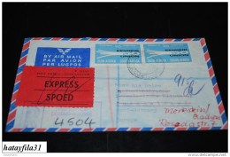 Agencia    1960  Luftpostbrief  Expres  Nach Deutschland    ( T -  77 ) - Airmail