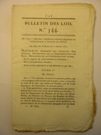 BULLETIN DES LOIS DE 1811 - POLDERS - TRAVAUX PUBLICS SEINE - TABACS - DESERTEUR REFRACTAIRE - HOLLANDE HOLLAND PAYS BAS - Decretos & Leyes