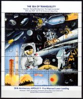 1989 Palau - 20 Years Of Apollo 11 First Man On The Moon - S. Sheet - MNH**  MiNr. 282 - 307 (hj16) - Oceania