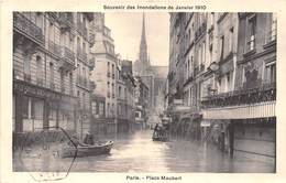 75-PARIS-INONDATIONS- PLACE MAUBERT - Inondations De 1910