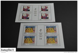 Tschechische Republik   1998   Mi.  190 - 191 ** Postfrisch   Klb.  Satz  ( Box 3 ) - Blocks & Sheetlets