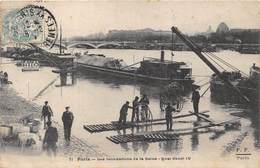 75-PARIS-INONDATIONS- QUAI HENRI IV - Paris Flood, 1910