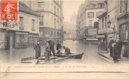 75-PARIS-INONDATIONS- RUE DU HAUT PAVE - Paris Flood, 1910