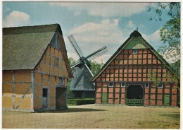 Cloppenburg - Niedersächsisches Freilichtmuseum 2   Kappenwindmühle Und Speicher - Cloppenburg