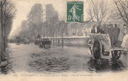 75-PARIS-INONDATIONS- LA RUE DE LA CONVENTION - Inondations De 1910