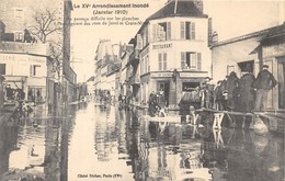 75-PARIS-INONDATIONS- RUE DE JAVEL ET CROIX NIVERT - Paris Flood, 1910