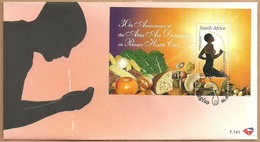 South Africa 2008 FDC 30th Anni Alma Ata Declaration Primary Health Care Lifestyle Vegetable Nut Food Celebrations Stamp - Cartas & Documentos