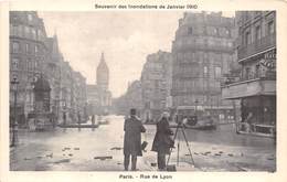 75-PARIS-INONDATIONS- RUE DE LYON - Überschwemmung 1910
