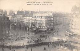 75-PARIS-INONDATIONS- VUE PRISE DE LA GARE DE LYON - Alluvioni Del 1910
