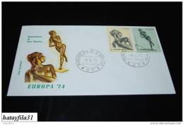 San Marino   FDC  1974    Mi. 1067 - 1068  "" Weibliche Körpe ,  ""  CEPT  ( T - 69 ) - 1974