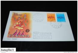 San Marino  FDC  1972    Mi. 997 - 998  "" Sterne ""  CEPT  ( T - 69 ) - 1972