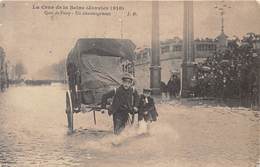 75-PARIS-INONDATIONS- QUAI DE PASSY UN DEMENAGEMENT - Alluvioni Del 1910