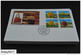 Kanada  1994   FDC  - Mi.  1425 - 1426 & 1429 - 1430 VB. - Ahornbäume - ( T - 93 ) - 1991-2000