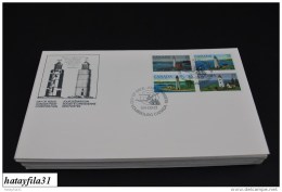 Kanada  1984   FDC  - Mi. 927 - 930 VB.  - Leuchttürme -  ( T - 92 ) - 1981-1990