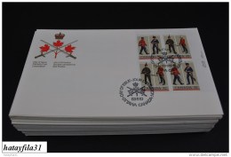 Kanada  1983   FDC - Mi. 901 - 902  VB. -  Kanadische Armee  -  ( T - 92 ) - 1981-1990