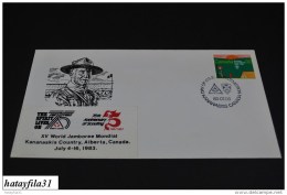 Kanada  1983   FDC - Mi. 887 -  75 Jahre Pfadfinder  -  ( T - 91 ) - 1981-1990