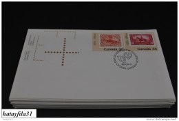 Kanada  1982   FDC - Mi. 822 - 824  -  Internationale Jugendphilatelieausstellu Ng CANADA "" 82  -  ( T - 91 ) - 1981-1990