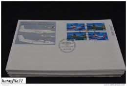 Kanada  1981   FDC - Mi. 816 - 817 VB. -  Flugzeuge : Trainings - Und Transportflugzeuge -  ( T - 91 ) - 1981-1990