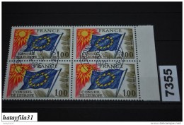 Frankreich  1976    Dienstmarken    Mi. 19  Gestempelt  VB    / Für Den Europarat - Used