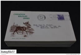 Kanada 1956 Gelaufene FDC -  Mi. 299 -  WILDLIFE - Karibu - ( T - 88 ) - 1952-1960