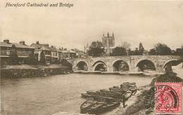 ROYAUME UNI  HEREFORD CATHEDRAL AND BRIDGE - Herefordshire