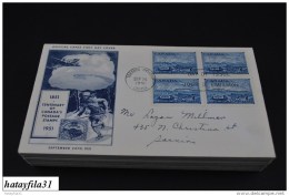 Kanada 1951 Gelaufene FDC -  Mi. 268 -  100  Jahre Kanadische Briefmarken Und Kanadische  Posthoheit - ( T - 88 ) - ....-1951