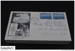 Kanada 1951 Gelaufene FDC -  Mi. 268 -  100  Jahre Kanadische Briefmarken Und Kanadische  Posthoheit - ( T - 88 ) - ....-1951