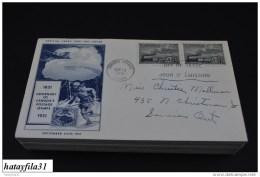 Kanada 1951 Gelaufene FDC -  Mi. 266 -  100  Jahre Kanadische Briefmarken Und Kanadische  Posthoheit - ( T - 88 ) - ....-1951