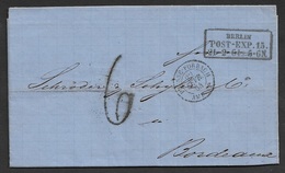 1864 Faltbrief Preussen ( Berlin ) Nach Bordeaux Frankreich - Covers & Documents
