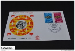 Andora ( Französisch )   CEPT  FDC  1972   Mi. 238 - 239   ( T - 80 ) - 1972