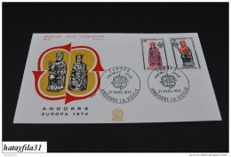 Andora  ( Französisch )   CEPT  FDC  1974   Mi. 258 - 259   ( T - 80 ) - 1974