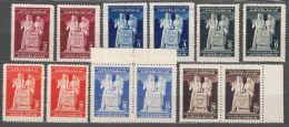 Yugoslavia Republic, Post-War Constitution 1945 Mi#486-491 I And II, Mint Never Hinged - Unused Stamps