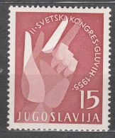 Yugoslavia Republic 1955 Mi#764 Mint Hinged - Unused Stamps