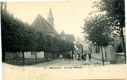 78 Maurecourt Rue Belbeder Yvelines - Carte Type Nuage - Dos Non Divisé - Animation - Maurecourt