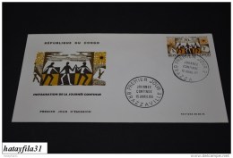 Kongo   ( Brazzaville )  1965  FDC  Mi. 91  Einführung Der Durchgehende Arbeitzeit     ( T - 79 ) - FDC