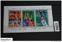 Grichenland  1987   Block  6 ** Postfrisch  /  Basketball - Europameisterschaft Athen - Blokken & Velletjes