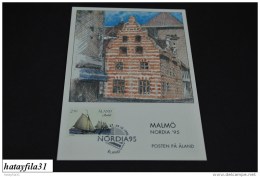 Finnland - Aland  1995  EXHIBITION CARD ( Messe Karten )   NORDIA ´ 95    (T - 100 ) - Cartes-maximum (CM)