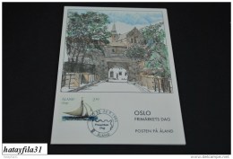 Finnland - Aland  1995  EXHIBITION CARD ( Messe Karten ) FRIMÄRKETS DAG  - OSLO    (T - 100 ) - Tarjetas – Máximo
