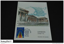 Finnland - Aland  1995  EXHIBITION CARD ( Messe Karten )  Int. STAMP EXHIBITION   (T - 100 ) - Maximum Cards & Covers